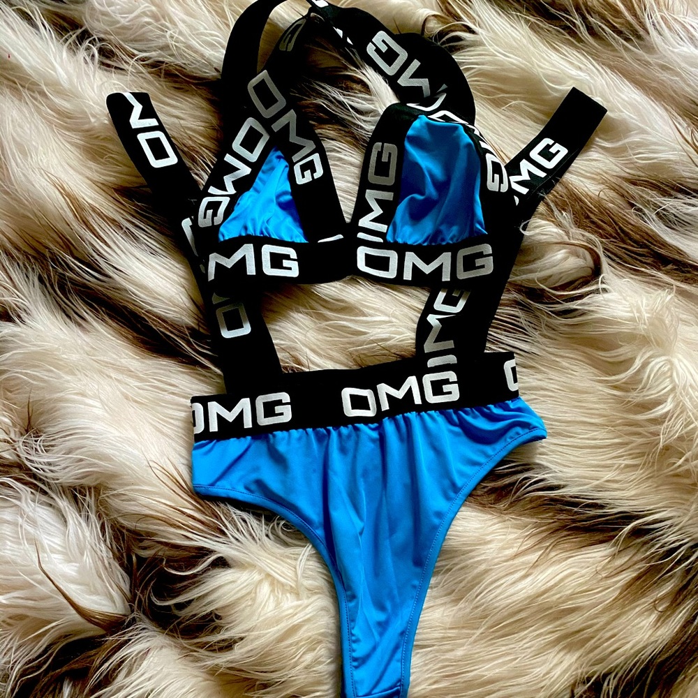 Two piece OMG swimsuit NWT